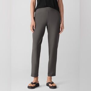 Eileen Fisher Washable Stretch Crepe Slim Pant Size Large